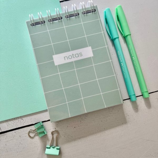 Block de notas olive grid
