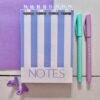 Block de notas violet retro