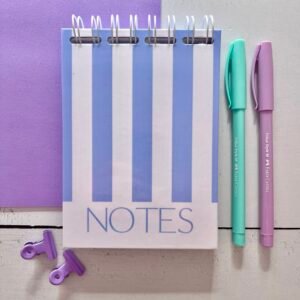 Block de notas violet retro
