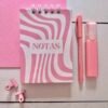 Block de notas pink waves