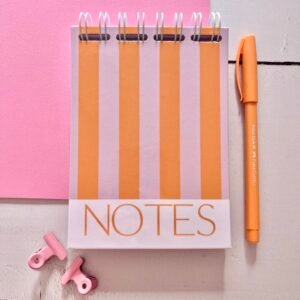 Block de notas orange retro