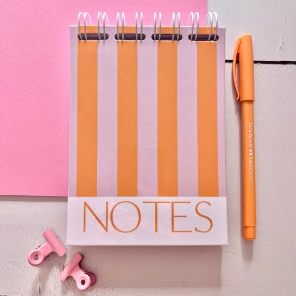 Block de notas orange retro