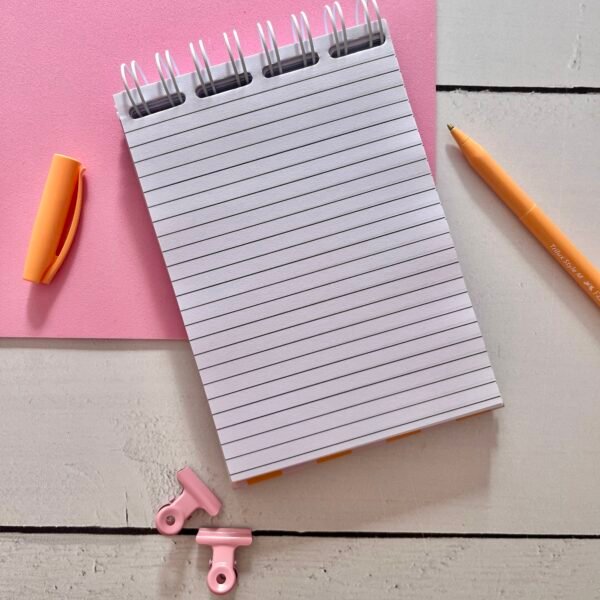 Block de notas orange retro