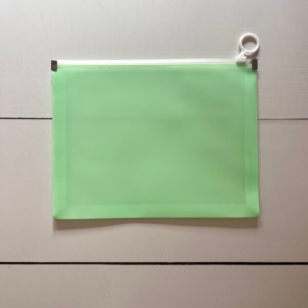 Sobre zip A5 verde