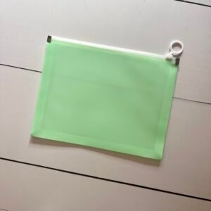 Sobre zip A5 verde