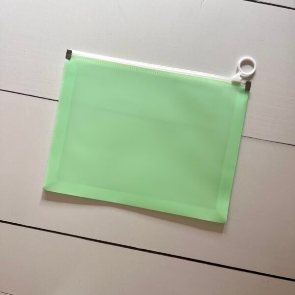 Sobre zip A5 verde