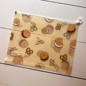 Sobre zip A4 galletas beige