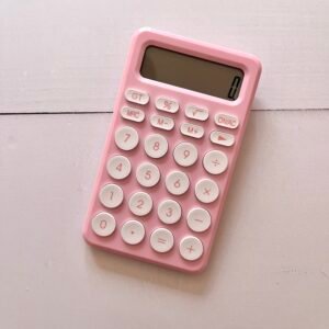 Calculadora rosa pastel