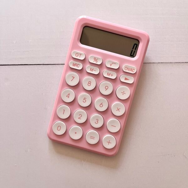 Calculadora rosa pastel
